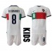 Portugal Bruno Fernandes #8 Replika Babykläder Borta matchkläder barn VM 2022 Korta ärmar (+ Korta byxor)